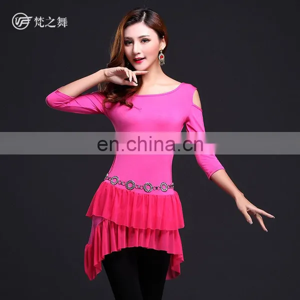 T-5110 Soft Practical Adult Women Belly Dance Skirt Costume photo-3