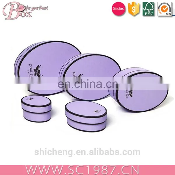 Custom Printing Oval Cardboard Jewelry Box photo-4