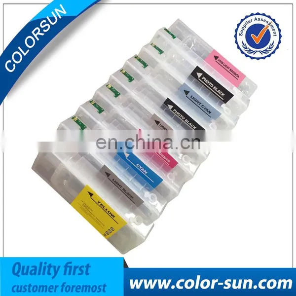 9 Pieces/ Lot For EPSON Surecolor P800 Refillable Ink Cartridge With Permanent Chip 80ml Volume photo-3