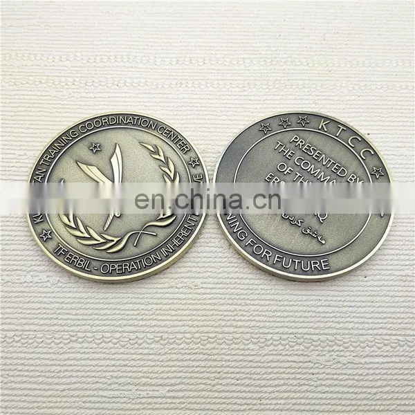 Custom 3D Gold Souvenir Medallion Metal Challenge Coin photo-6