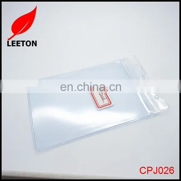 Good Quality Plastic PVC Zip Lock ID Card Badge Holder photo-5