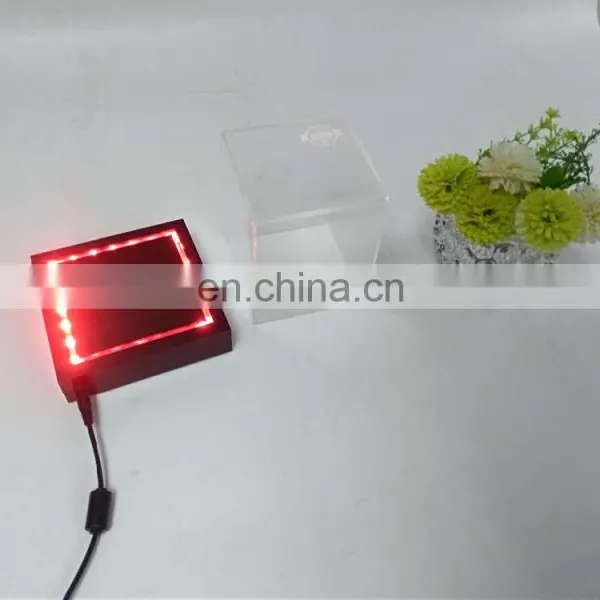 Custom Acrylic Clear Plexiglass Led Display Box With LED Light photo-2