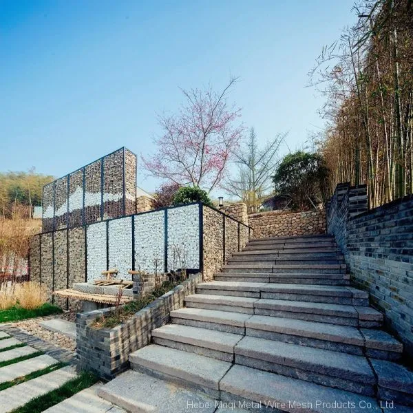 Awesome Retaining Wall Using Gabion Baskets Filled With Stones for Landscaping photo-4