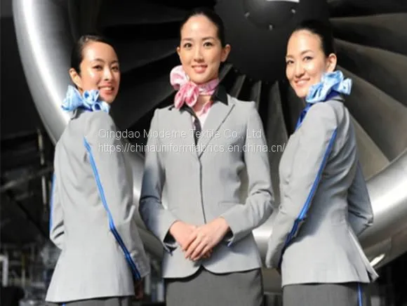 Aviation Cabincrew Air Hostess Uniform Fabric
