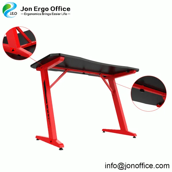 Mordern Bedroom Gaming Laptop Desk Gamers Computer Table E-Sports Z-Shaped photo-3