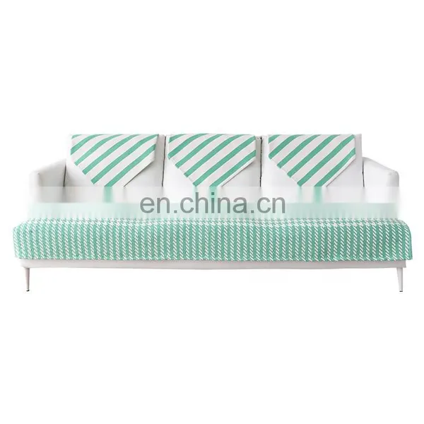 Hot Selling Woven Stripe Pattern Sofa Cover Quilted Furniture Protector Non-Slip Sofa Cover Stretch for Home Decoration photo-6