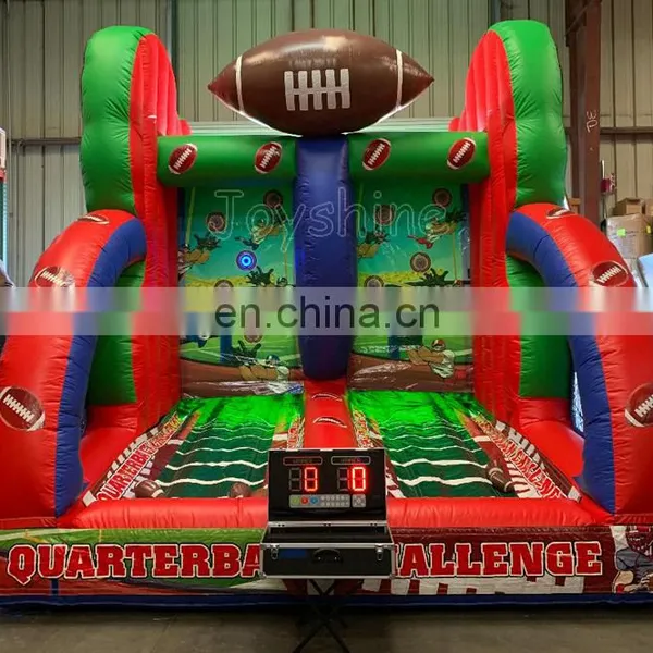 Inflatable Quarterback Challenge Football Darts Shoot Game Goals photo-3