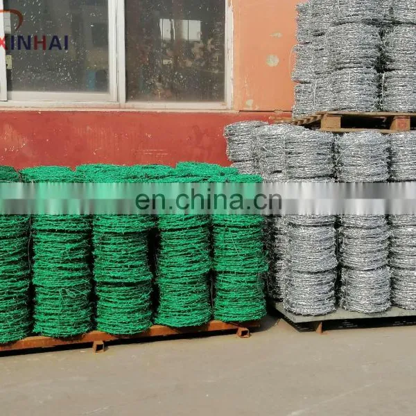 Heavy Coated Galvanized High Strength Reverse Twisted Barbed Wire Fence Wire photo-5