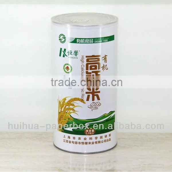 Nice Designed Empty Paper Can for Rice Packaging photo-2