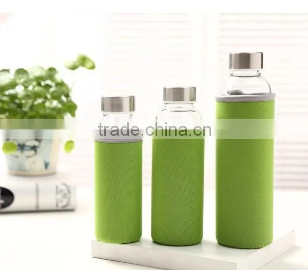 Single Wall Hot Selling Glass Water Bottles Factory Glass Sparkling Water Bottle photo-2