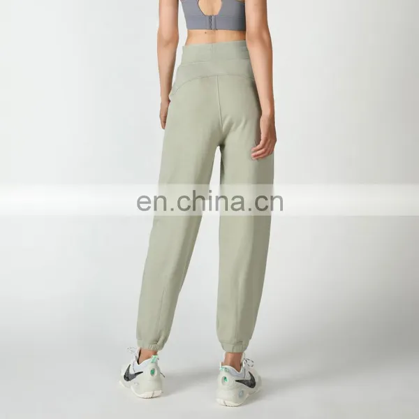 New Arrival Loose Casual Unisex Jogger Pants High Waist Cotton Running Exercise Wear Trousers Women Sports Cargo Jogger Pants photo-3