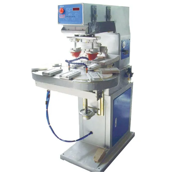 MeiChao Double Colors 8 Stations Automatic Rotary Turntable Pad Printing Machine photo-4
