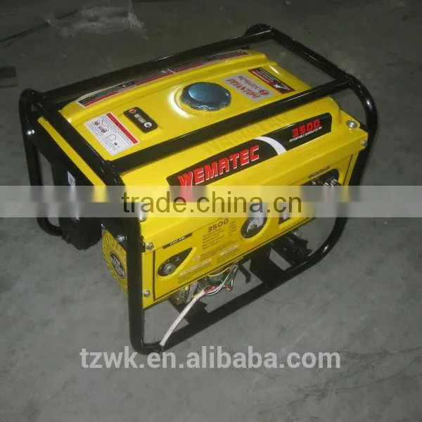 2.8kw/kva Wemac Electric Start With Battery / Honda Engine /high Frequency /copper 210cc Displacement Gas Generator photo-2