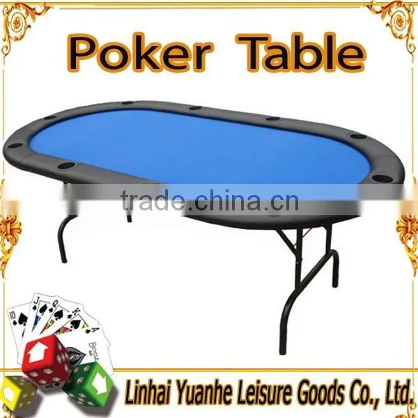 Deluxe Poker Table With Iron Leg/7ft Texas Poker Table Dimension