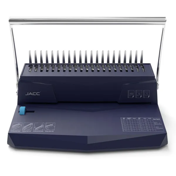 CB12 Manual Plastic Comb Binding Machine – Max 450 Sheets Binding & 8 Sheets Punching Capacity