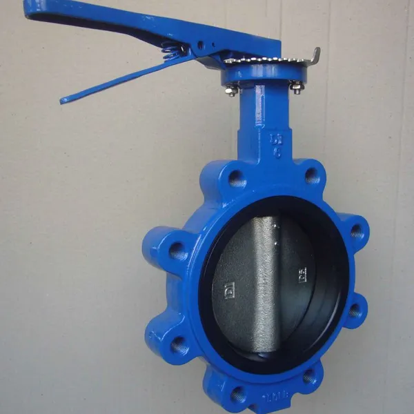 PN16 DN50 Ductile Cast Iron Stainless Steel Seat Water Wafer Lug Type Double Flange Butterfly Valve photo-4