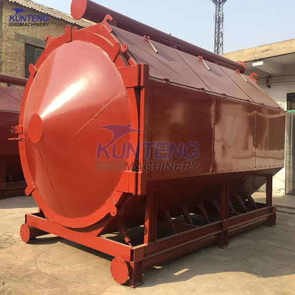 Biomass Carbonization Furnace Multi-functional Horizontal Olive Shell Carbonization Equipment photo-3