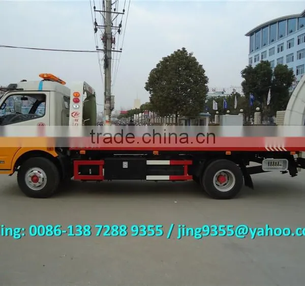 KPT C390 Wrecker Tow Truck 140HP, One Drive Two Flatbed Wrecker Truck With 5.6m Tablet photo-2