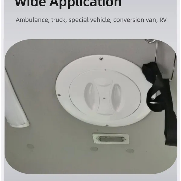 VS-001 Universal Ambulance Ventilation Fan 12V White for Special Vehicle Camppervan Conversion Car photo-2