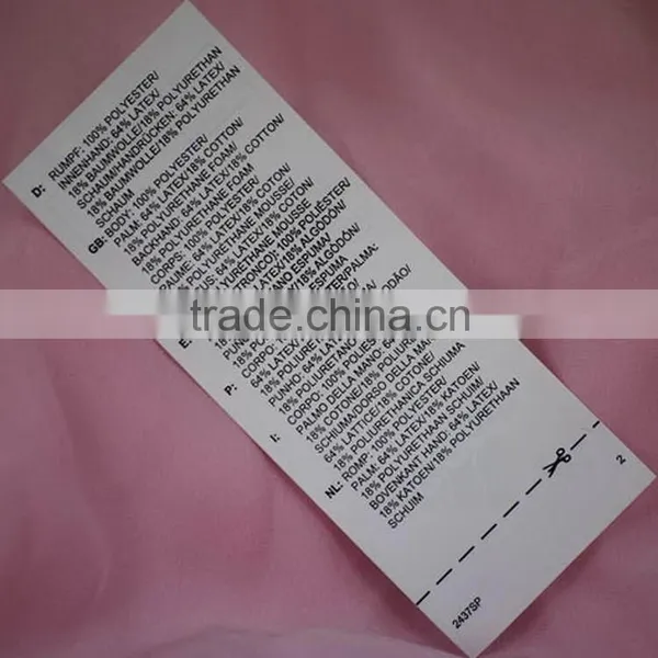 Bottom Price Special Printed Apparel Paper Label photo-5