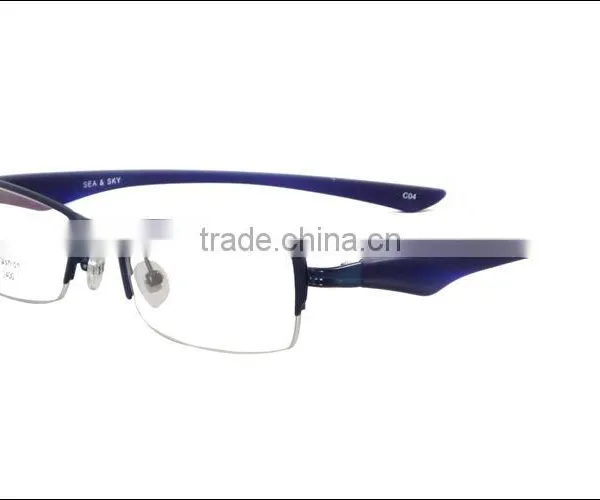 Fashion Design Half Rim Metal TR90 Men Eyeglasses Frame photo-4