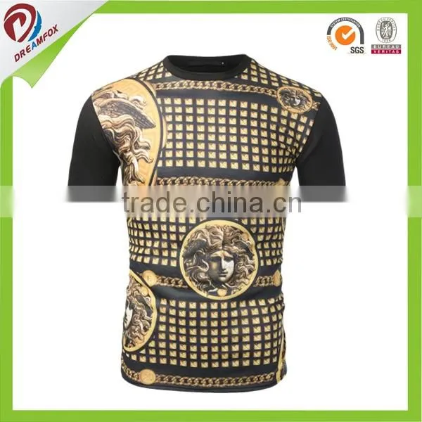 2015 Wholesale 100% Polyester Cheap Plain Custom T-shirt Men photo-3