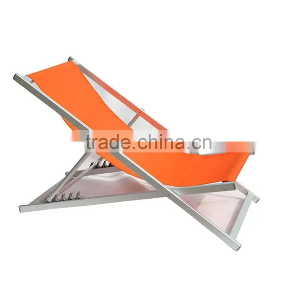 Portable Mesh Leisure Floor Aluminum Folding Webbed Lawn Chair Waterproof Chaise Lounge photo-2