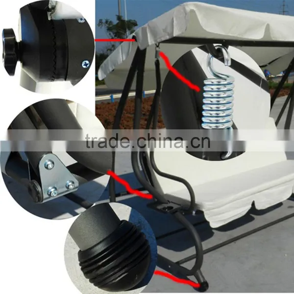 Entertainment Leisure High Quality Luxury Patio 3 Seat Adult Outdoor Garden Swing photo-6