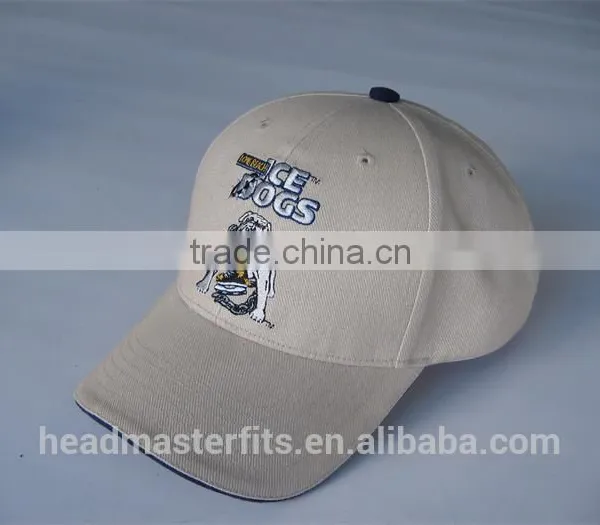 Custom Embroidery Baseball Hats Sandwich Brim Bill Plain Baseball Cap photo-4