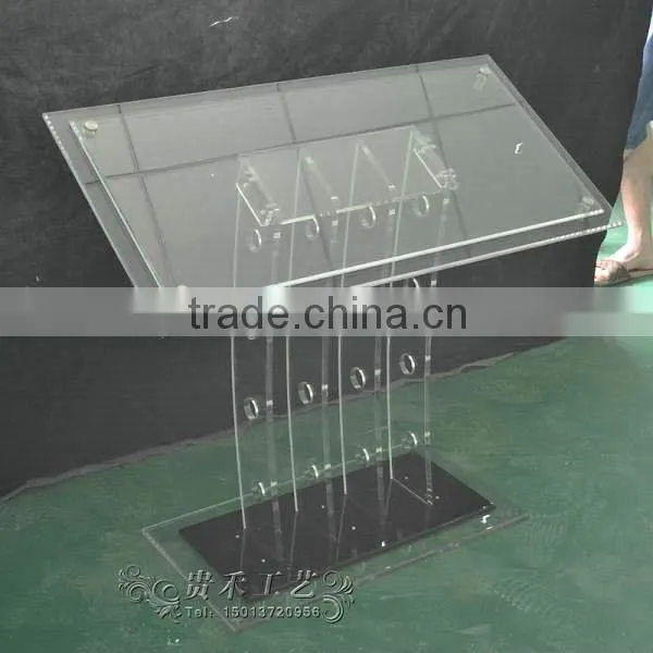 Digital Signage Stand, Adjustable Height Acrylic Display Stand photo-4