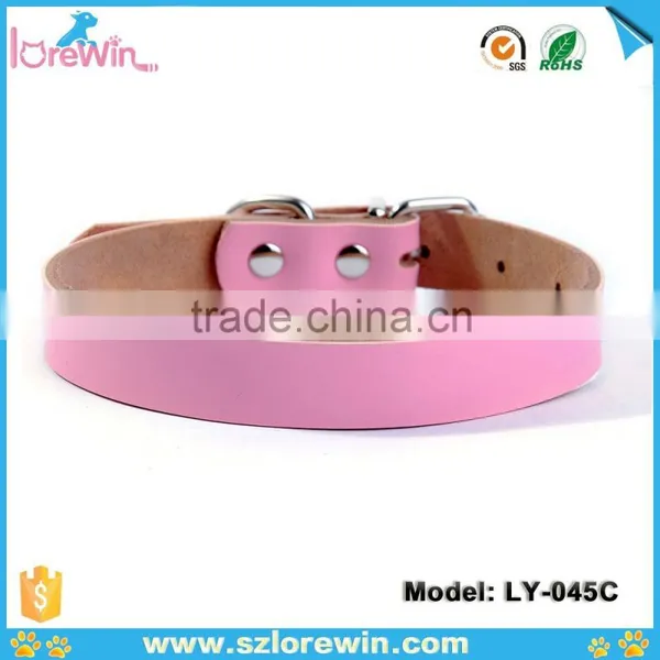 5 Color Options Cheap Personalised Leather Dog Collars photo-2