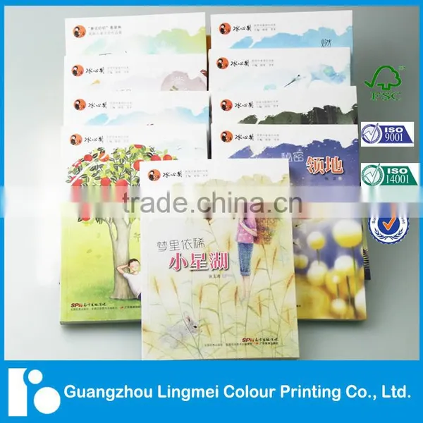 Custom Colorful Series Softcover Books Printing China