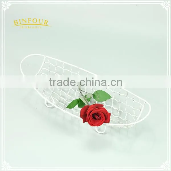 Metal White Fruit Basket Stand for Home Decorations photo-3