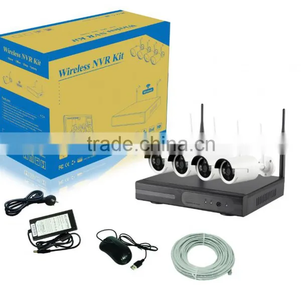 Kendom New Matural Wireless NVR Kit 2.4GHz 4 Channel Bullet Wifi IP Camera With NVR Kit Stable Signal Strong Wall Penetration photo-5