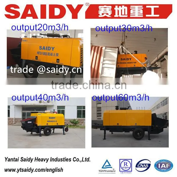 HBT20-10RSD Trailer Concrete Pump With Diesel Engine