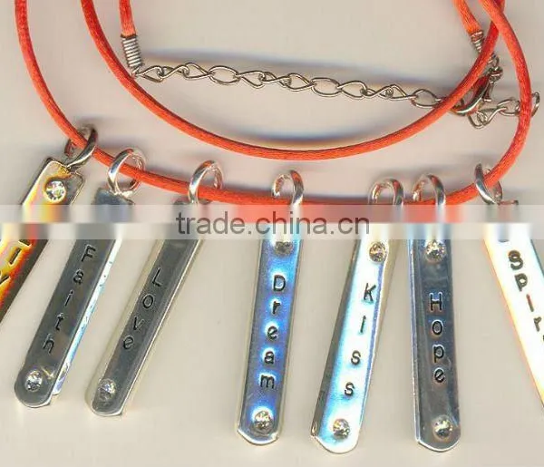 Various Rectangle Stainless Steel Metal Pendant