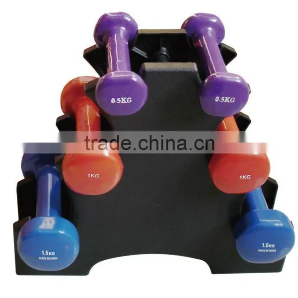 VINYL/NEOPRENE DUMBBELL SET photo-2
