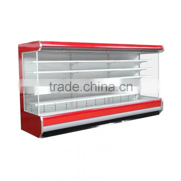 Transparent Freezer Showcase Ice Cream Cool Drink Glass Door Freezer Showcase Store Fruits&vegetables&meats photo-2