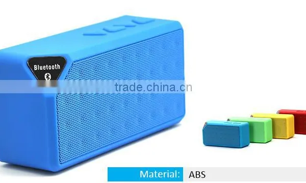 X3 Mini Bluetooth Speaker With USB Input,Protable Mini Speaker With FM Radio photo-3