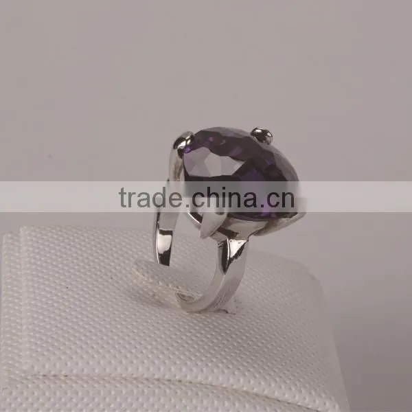 Purple Stone Ring Made With 925 Sterling Silver for Party Gift photo-2
