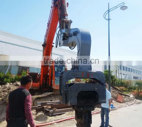 High Quality New Custom-made Colour Hydraulic Vibratory Hammer (used Together With an Excavator 30-40 Tons) photo-4