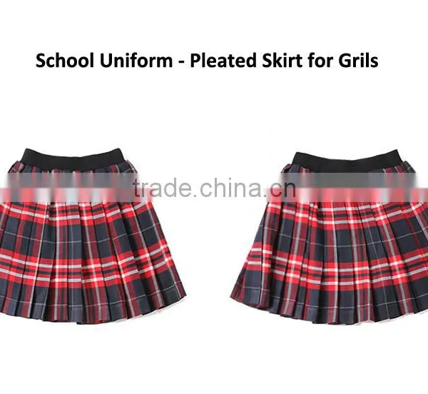School Uniform Design Kids Cardigan Pleated Skirt Girls School Uniform Set photo-5