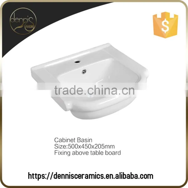 Dennis A2011 Above Topmount Sink Ceramic Small Cabinet Basin