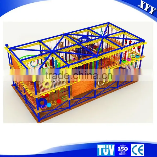 Exciting and Cheap Indoor Kids Obstacle Course Equipment Ropes Course Equipment photo-6