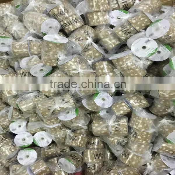 natural colorful printed Jute Ribbon