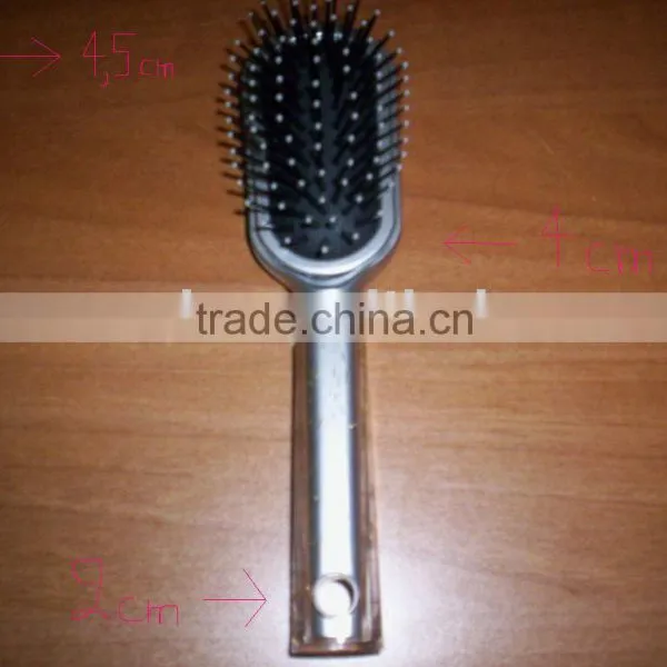 plastic hairbrush