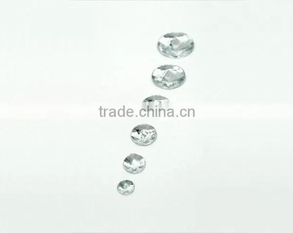 WA5 Round Rivoli Faceted Flat Back Acrylic Jewels Rhinestones DIY Fashion Decoration, Craft Jewelry Fitting Garment Bags photo-4