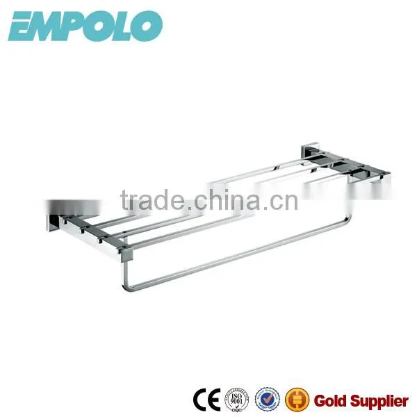 Wall Mount Brass Paper Holder Square Bathroom Toilet Paper Rail 93003 photo-5