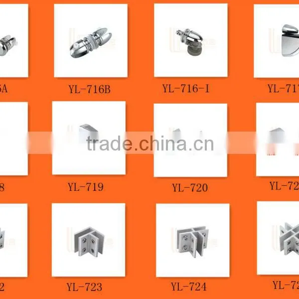 Longcharm Furniture Hardware Factory Metal Shelf Clips for Bathroom Glass Shelf photo-2