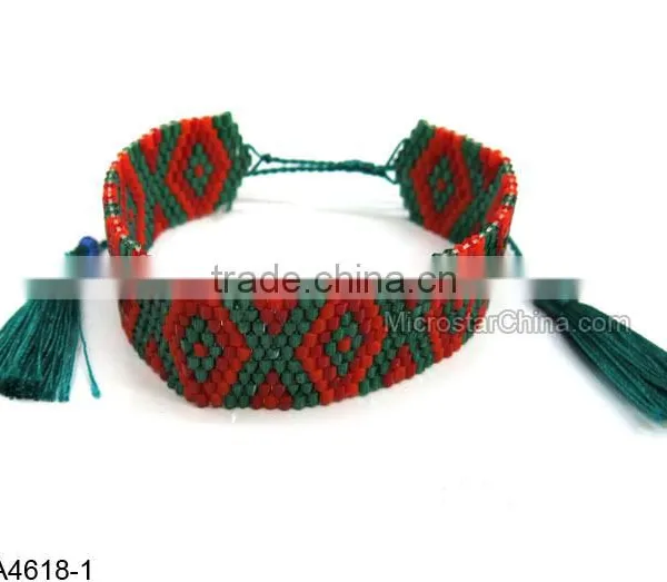 Japan Top Quality Macrame Beaded Bracelet photo-2